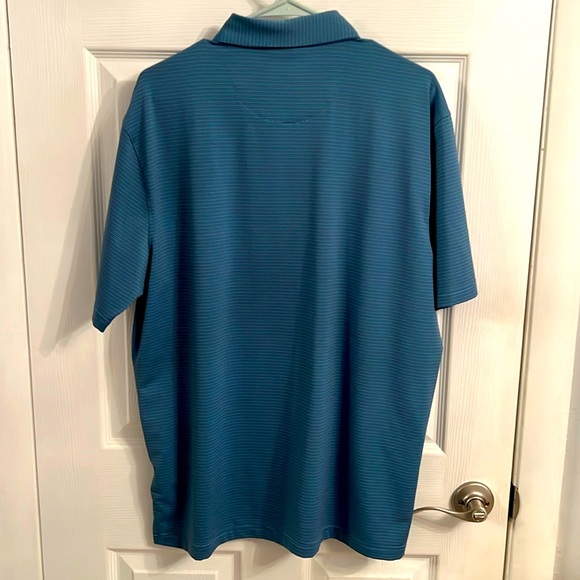 Men’s Polo, Greg Norman, Size Large, Blue Stripes - Picture 3 of 4
